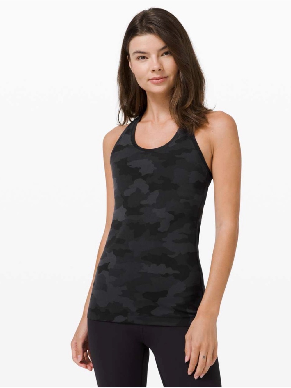lululemon athletica Black Camo Racerback Tank